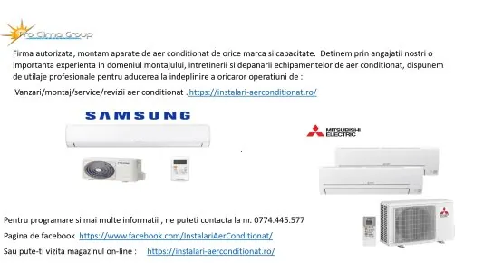 Montaj aparate Aer condiționat cu garantie