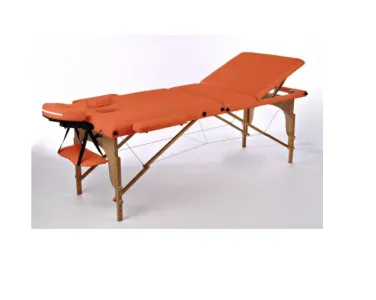 Pat masaj portabil si pliabil 3 segmente structura lemn
