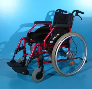 Scaun cu rotile din aluminiu Meyra   latime sezut 46 cm