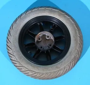 Roata originala cu cauciuc plin Meyra Optimus 1 3.00-10