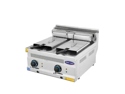 Friteuza profesionala dubla, Ideal Inox, electrica, 8+8 l, Linia 630