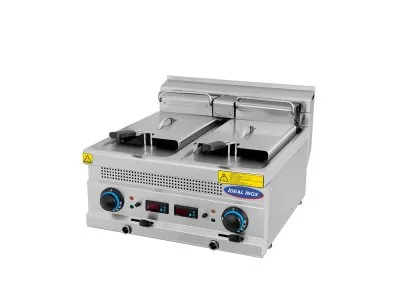 Friteuza electrica profesional,8 + 8 l, control digital, Ideal Inox, electrica, Linia 630