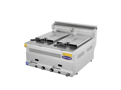 Friteuza profesionala dubla, Ideal Inox, Butelie, 8+8 l, Linia 630