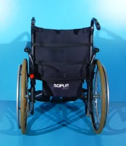 Scaun cu rotile din aluminiu Sopur -  sezut 48 cm