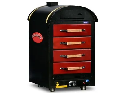 Cuptor profesional electric pentru copt cartofii (Kumpir), Ideal Inox, 4 sertare