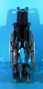 Scaun cu rotile din aluminiu Dietz - latime sezut 40 cm