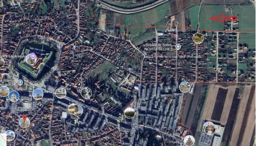 Teren intravilan cartier Meltea Fagaras pentru constructii case