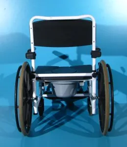 Scaun WC cu rotile din aluminiu