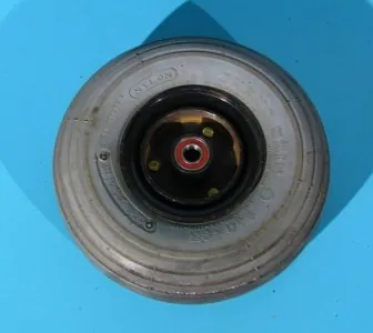 Roata cu cauciuc si camera pentru scuter electric 260x85