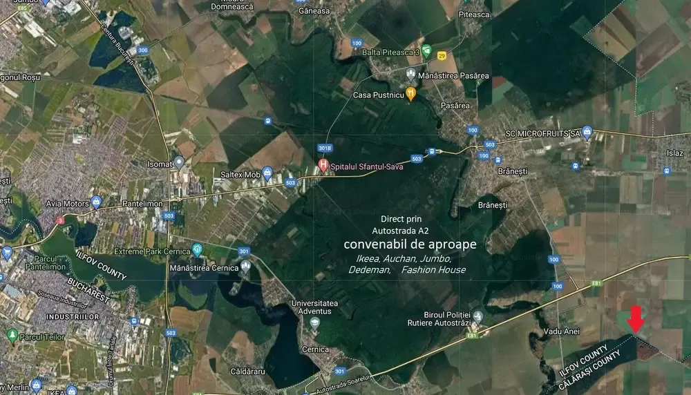 investitie - teren in Branesti