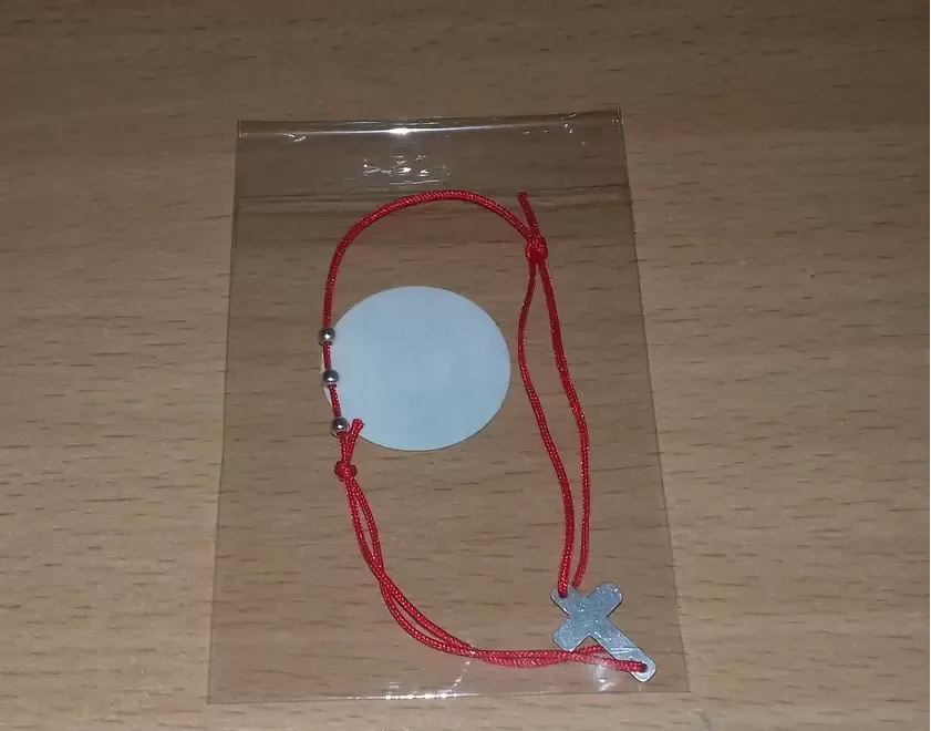 Bratara cu cruciulita si bile argint 925