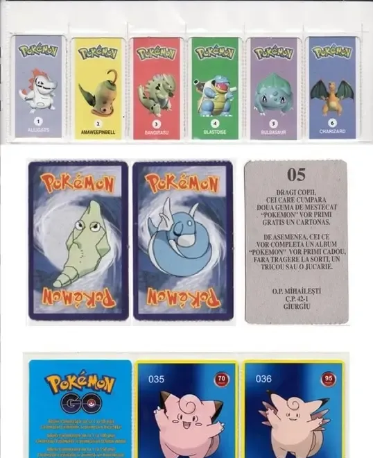 Cumpar cartonase - stickers - tazos Pokemon 2000