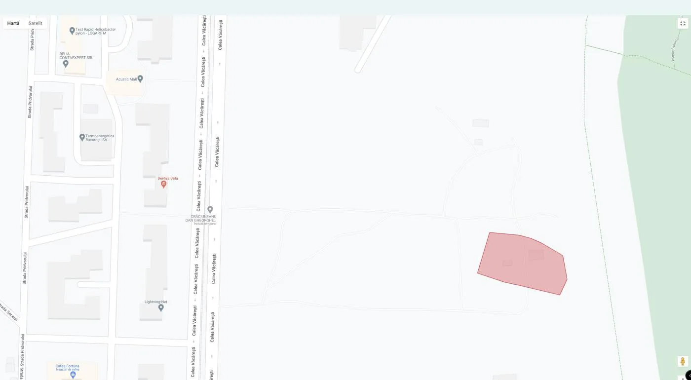 Teren constructie bloc Delta Vacaresti Asmita