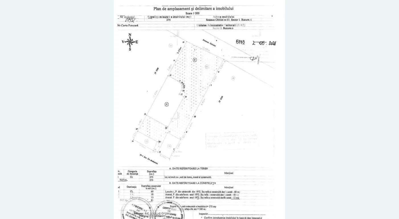 Teren de vanzare in Bucurestii Noi Pod Constanta Jiului