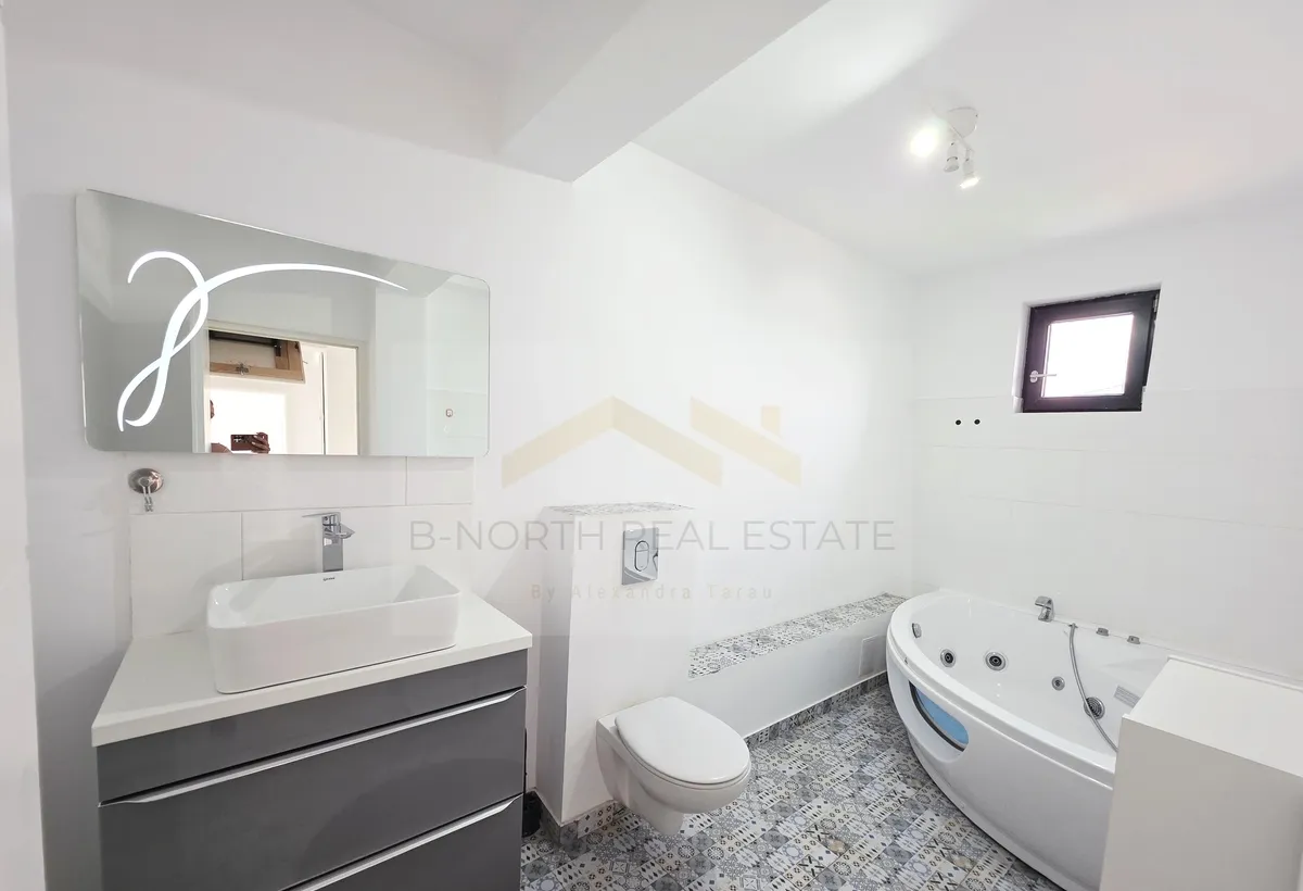 Odai Otopeni duplex modern de inchiriat 3 dormitoare panouri fotovoltaice