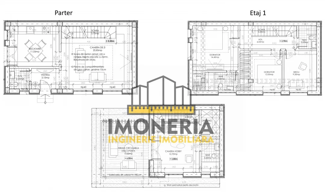 1 Decembrie Casa finalizata 5 camere terasa curte metrou 1 Decembrie