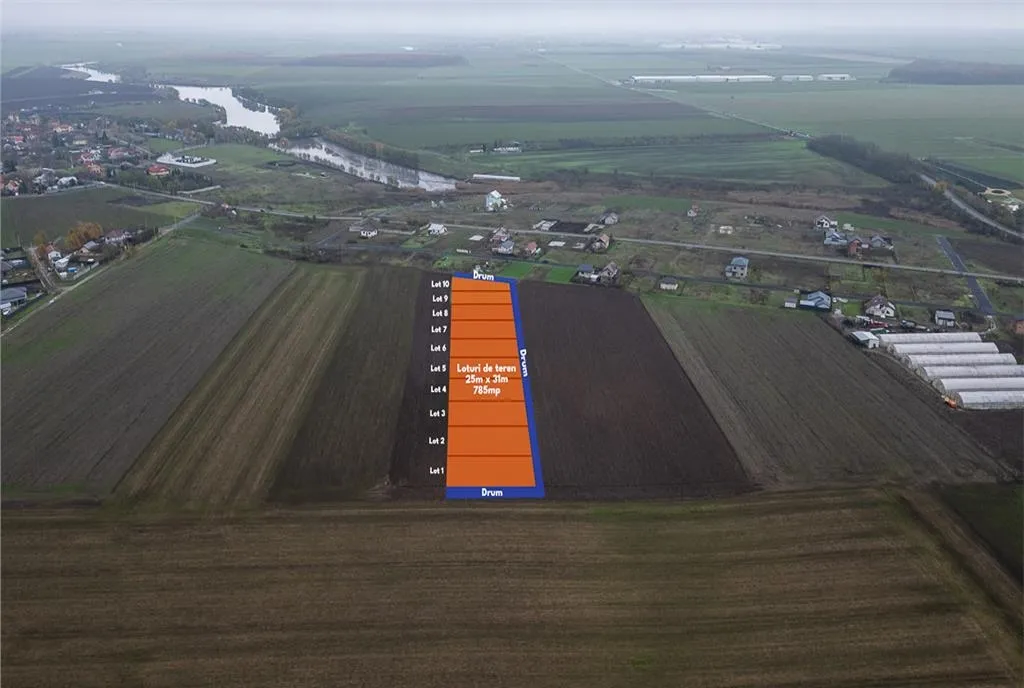 Belciugatele DN3 teren intravilan 5495 mp deschidere 175 ml investitie