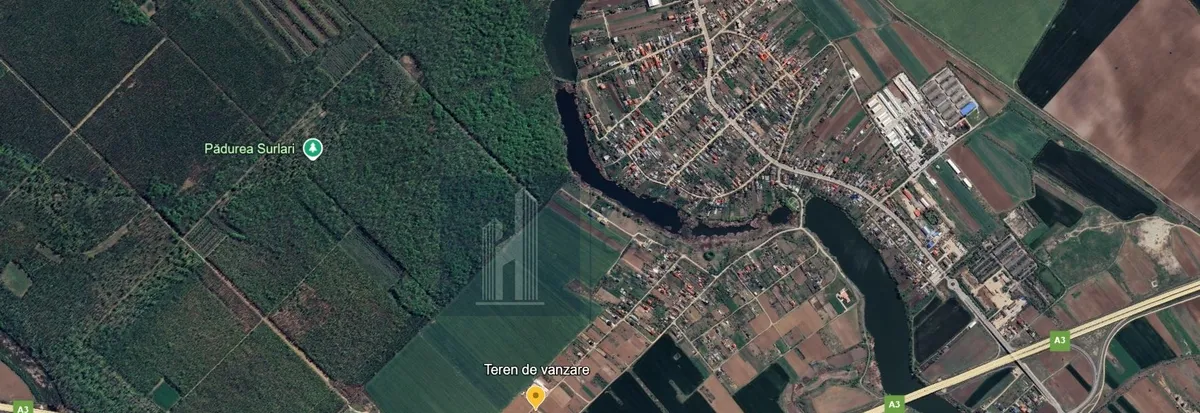 Moara Vlasiei teren de vanzare