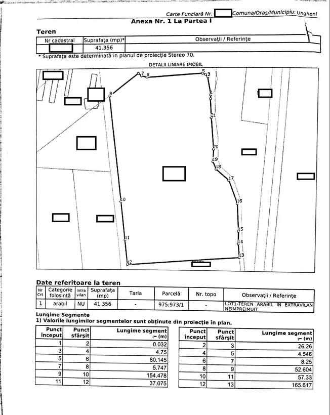 Ungheni Investitie teren Spatiu Industrial acces Autostrada Transilvaniei
