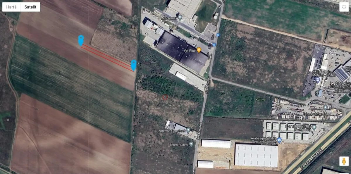 Teren Dezv Logistica 2500mp posib extindere Centura chitila Rudeni