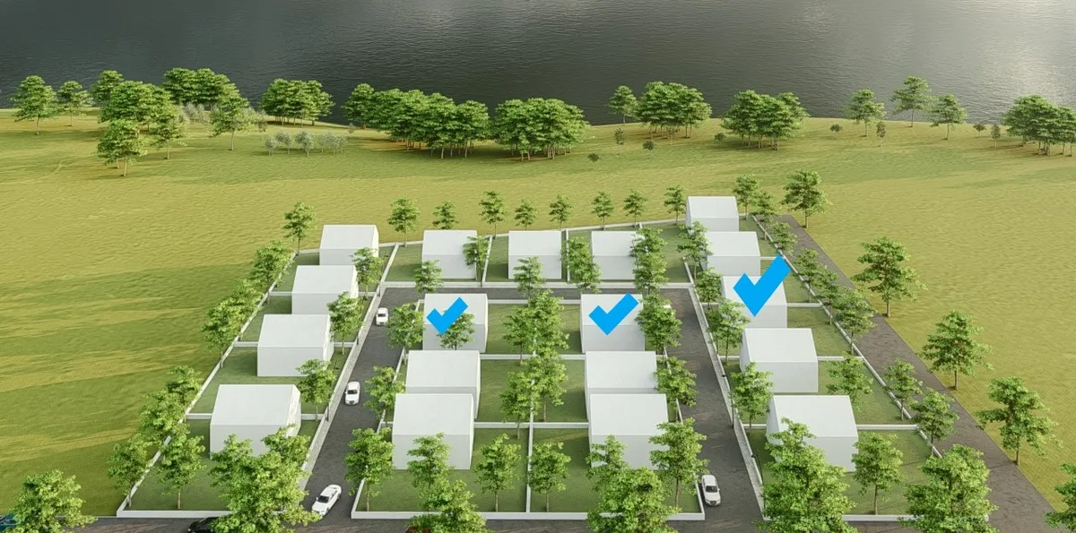 Teren intravilan pe malul lacului Fundulea loturi 440-525 mp