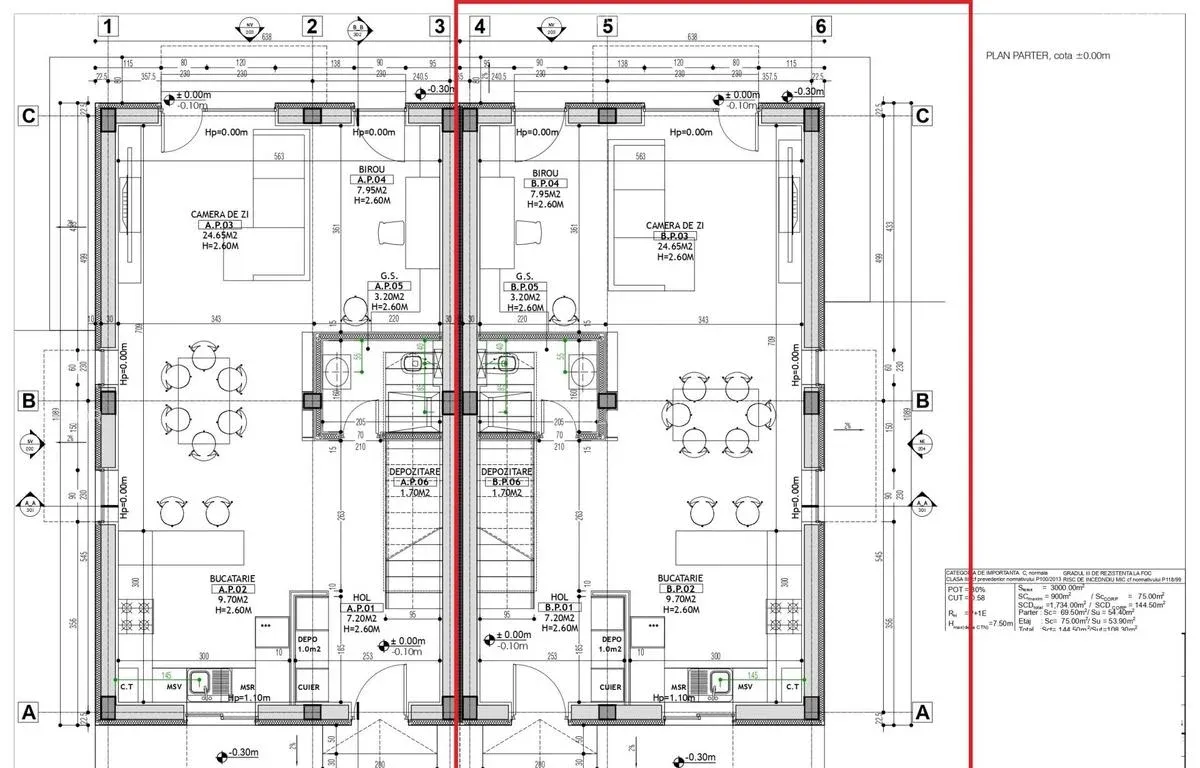 Casa Tunari complex Teilor 77 vile individuale pret fara tva