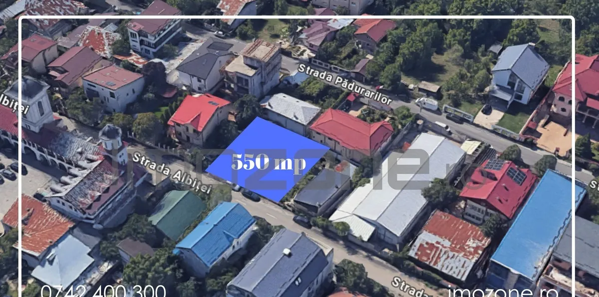 Albitei 550 mp D 24 63 m L1a S P 2 M cut 45 / cu obtinut / intre case