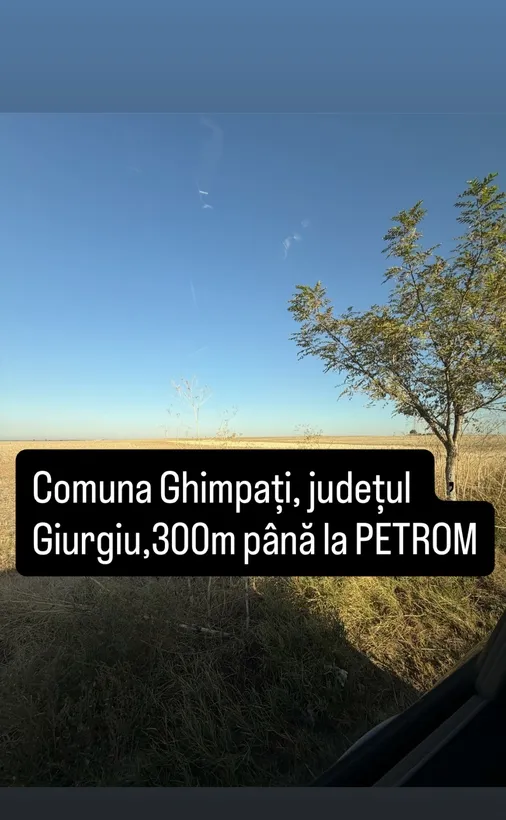 Ghimpati jud Giurgiu 300 m pana la sens giratoriu benzinaria Petrom