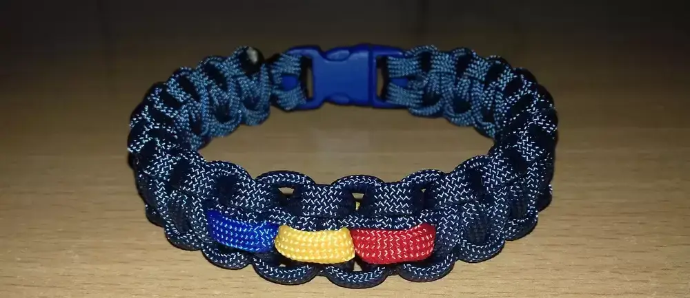 Bratari paracord SUA military cu tricolor