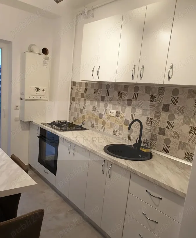 Garsoniera de inchiriat mobilata complet centrala proprie