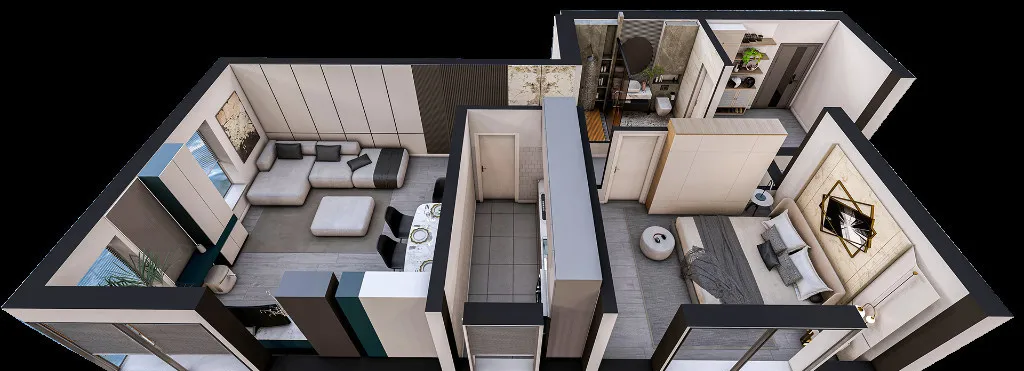 Apartament 2 camere O B A Luxury Plus Tomis Plus