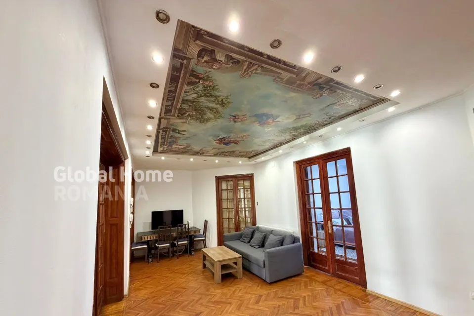 Interwar Building Cismigiu Garden 165 sqm circular 6 room apartment