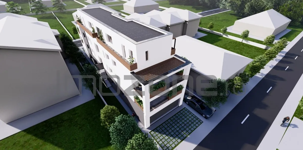 Militari 3 camere curte 67 mp si 2 parcari proprii 75 mp finisat modern