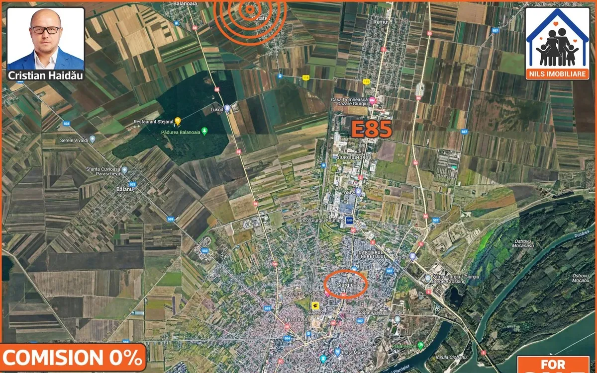 Teren 4 5ha intravilan fost cap in Comuna Fratesti Giurgiu