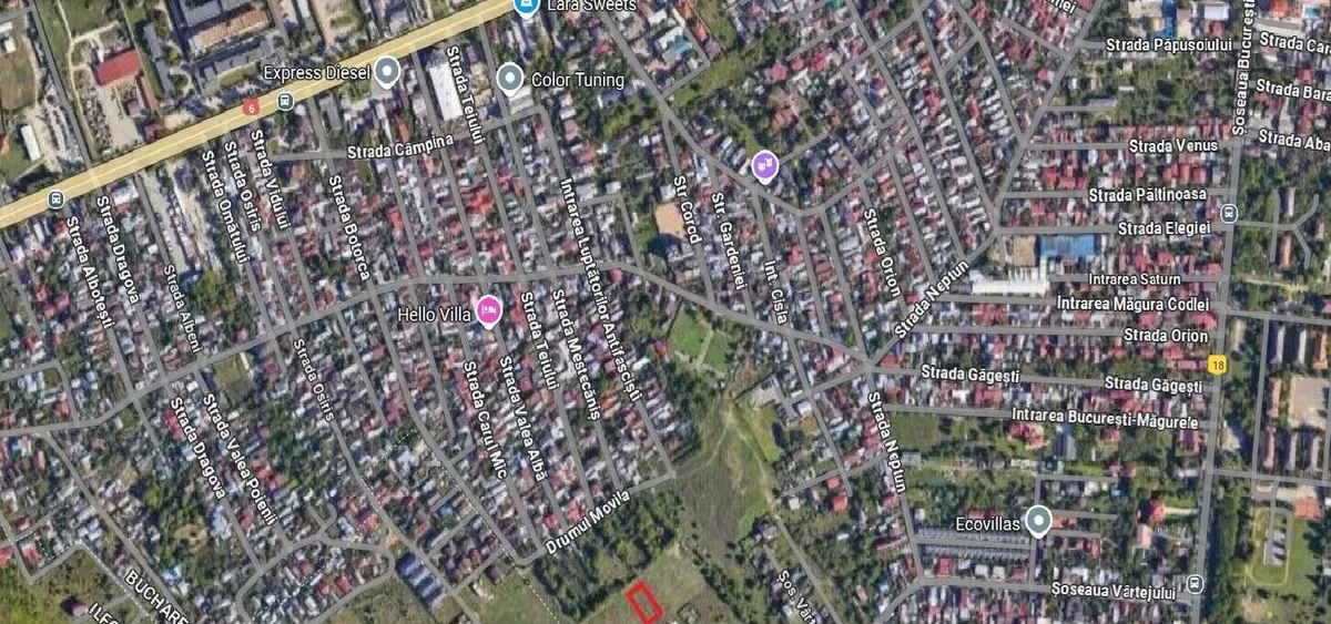 Drumul Movila sector 5 teren intravilan 846 mp p 3 5