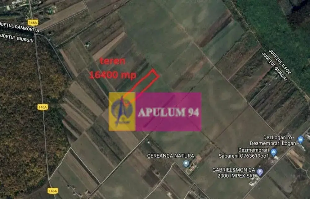 Sabareni teren intravilan construibill la 300 m de padure