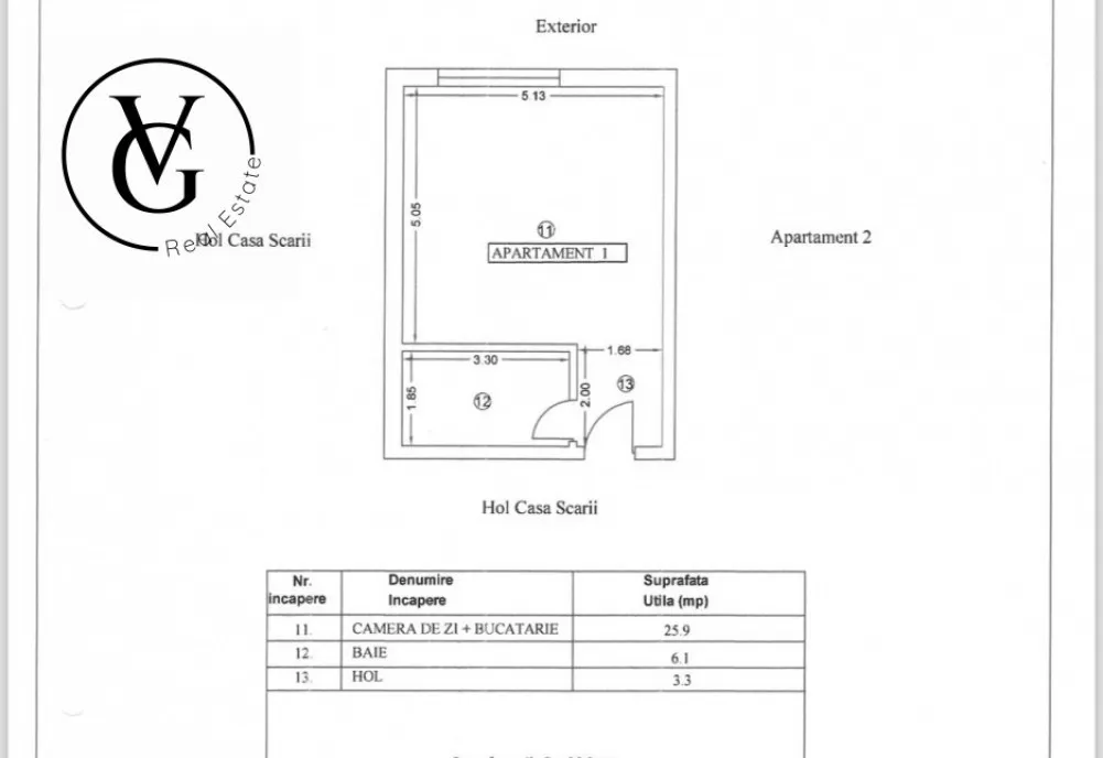 Studio spatios Sea Breeze Residence Mamaia Sat
