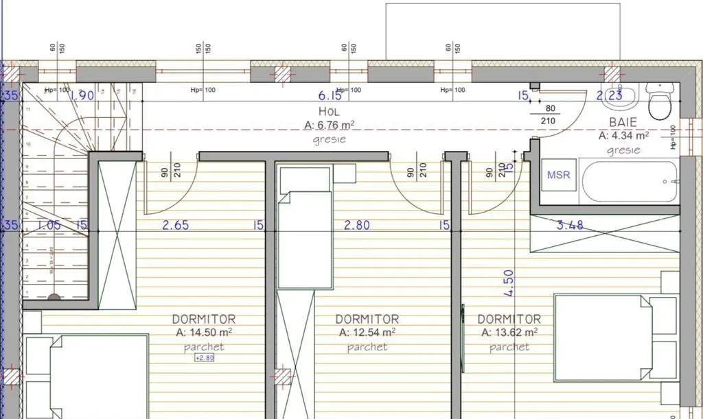 Apartament in vila 4 camere gradina de 50 mp Terra