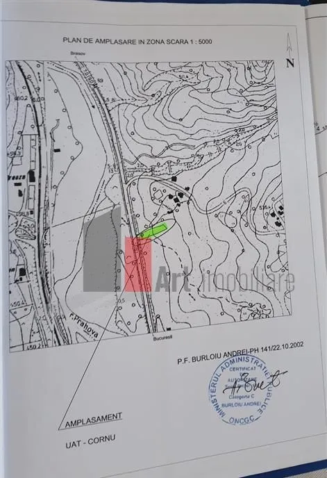 Breaza Cornu iesire la dn 1 teren de vanzare