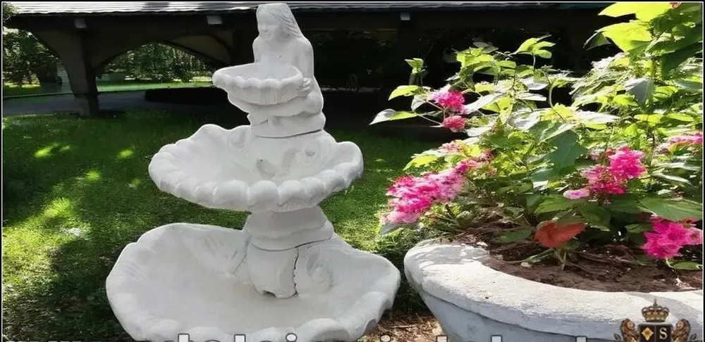 Fantana arteziana scoica mare alb model F6