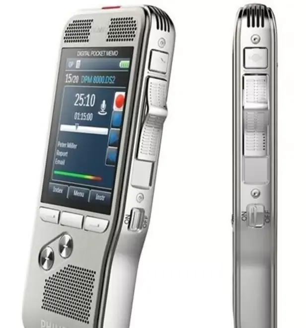 Reportofon de inox 3D technology PHILIPS DPM8200