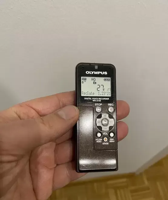 OLYMPUS WS-210 stereo mahon reportofon digital de buzunar proba test