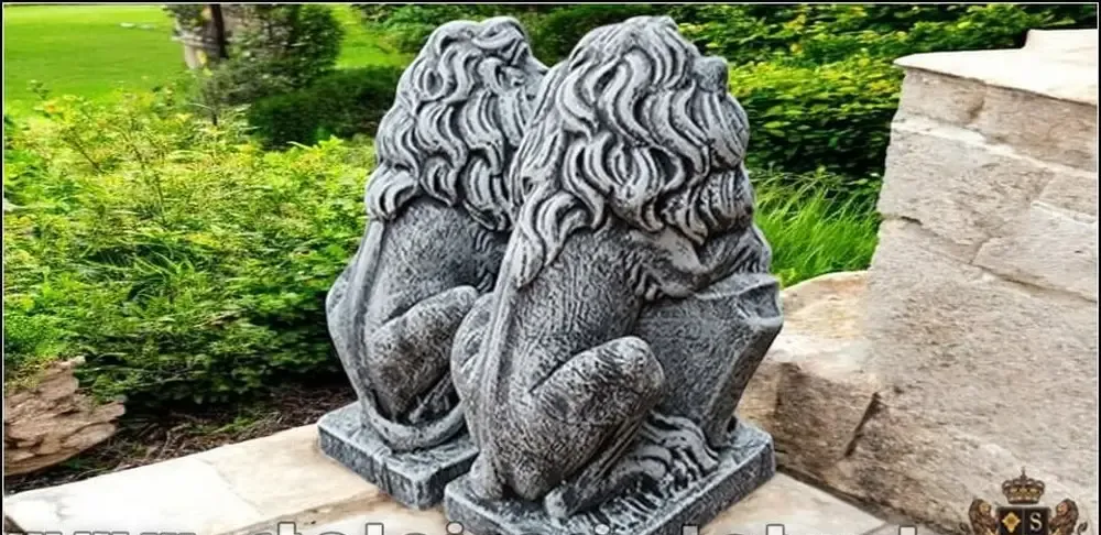 Statuete set lei mici gri patinat model S10