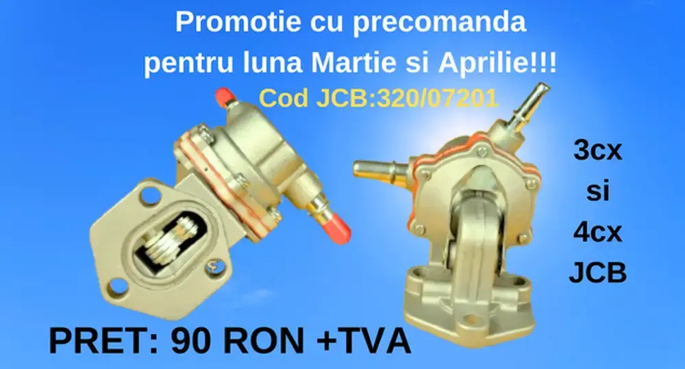 Pompa alimentare 3cx 4cx jcb cod jcb 320/07201