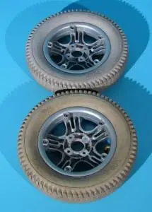 Roata originala cu cauciuc si camera pentru carucior electric 3.00-8 - set