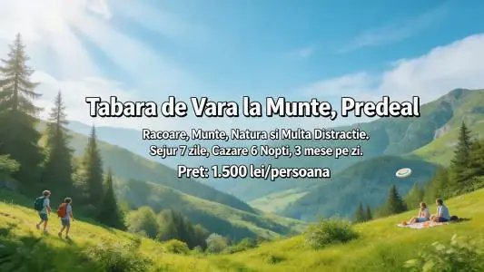Tabara de Vara la Munte - Predeal, 2026