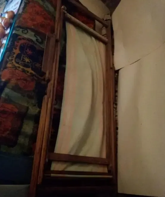 Sezlong retro vintage lemn