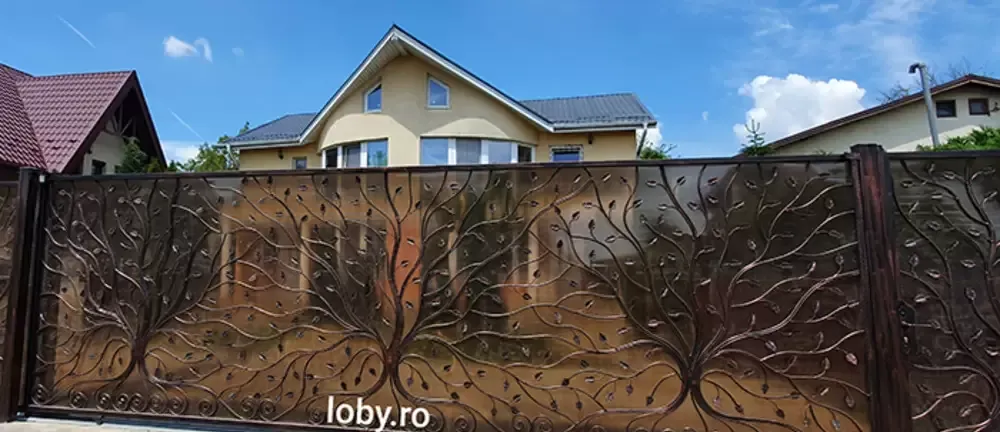 Porti si garduri fier forjat AMPRENTAT