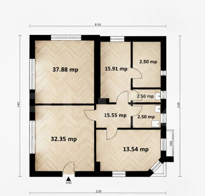 Spatiu comercial 265 mp Calea Dorobantilor