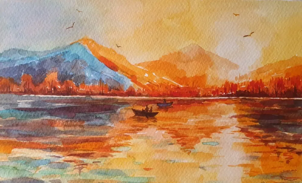 Picturi mici cu peisaje